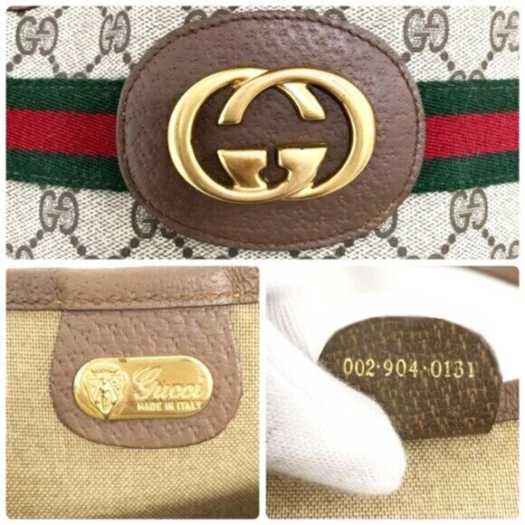 Gucci GG Marmont Sherry Large Tote Canvas Ophidia Shoulder Bag Handbag - Picture 6 of 15